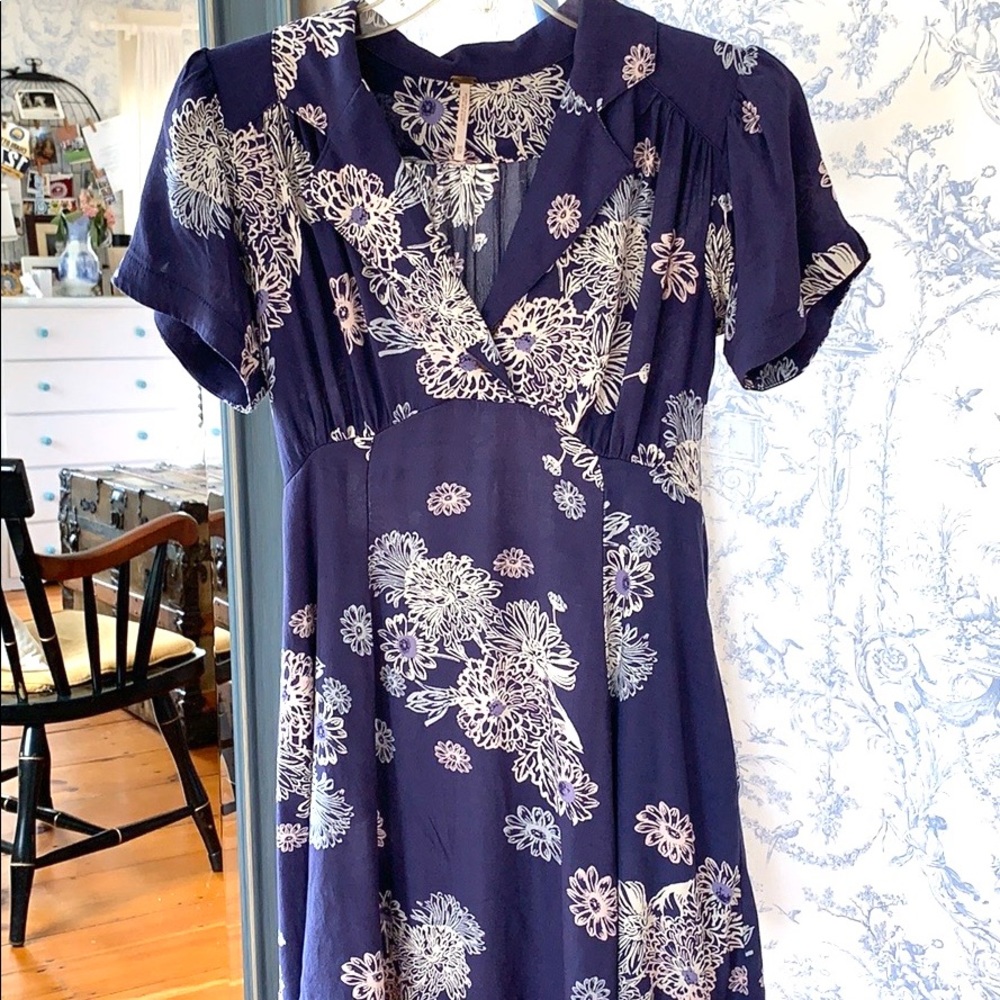 Free people blue floral dress